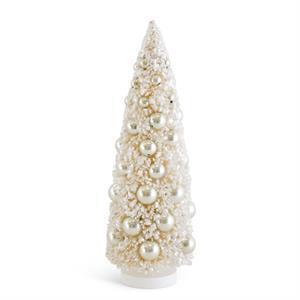 Bottle Brush Tree with Champagne Ornaments